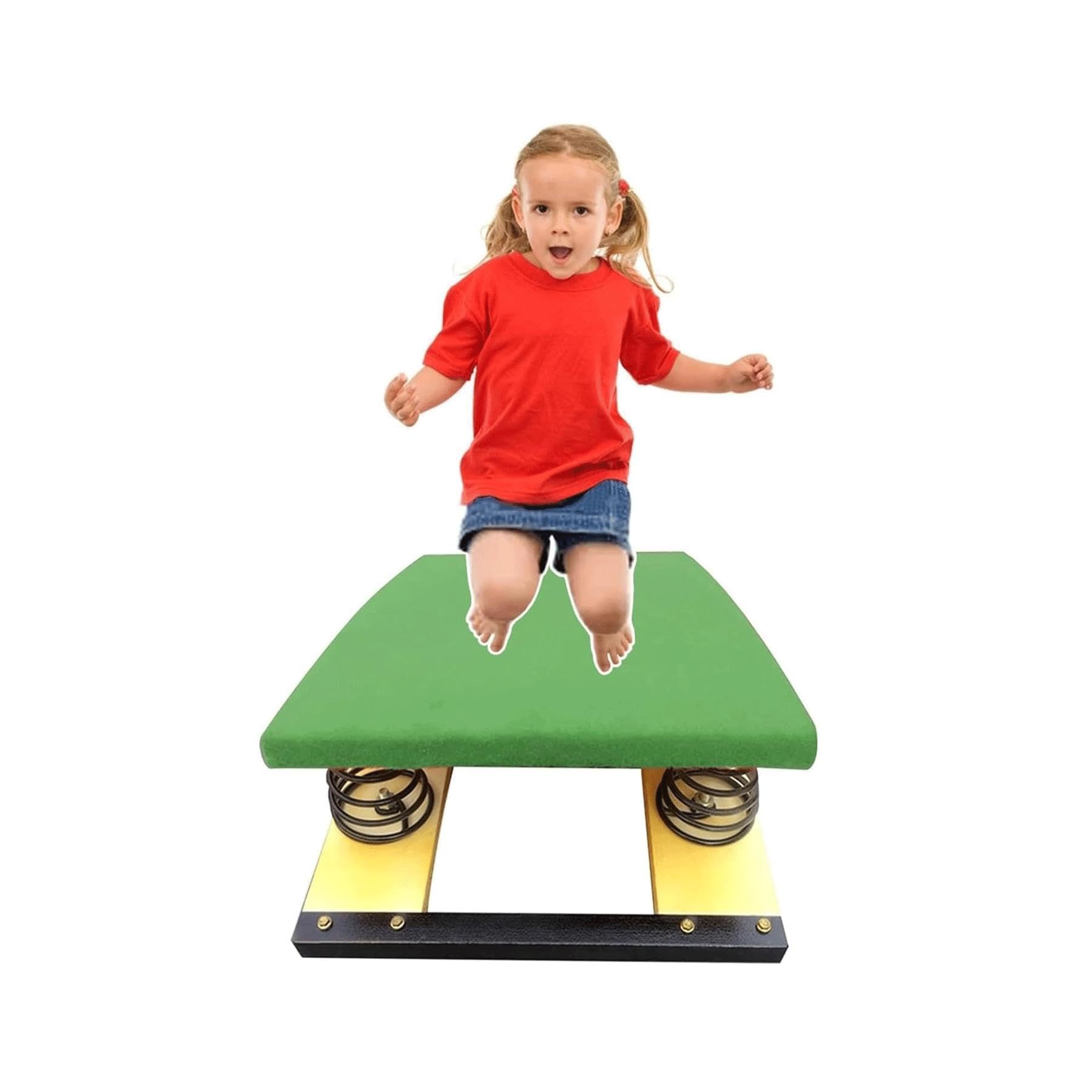 trampolina gimnastyczna, Odskocznia o ciężkim sklepieniu, trampolina gimnastyczna z twardego drewna, duża nośność dla początkujących gimnastyczek w szkole domowej(B)