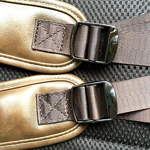 DGOL 10 pcs 1 inch Strong Heavy Shinning Zinc Alloy Ladder Lock Slider Adjustable Webbing Strap Release Buckles (Gunmetal)