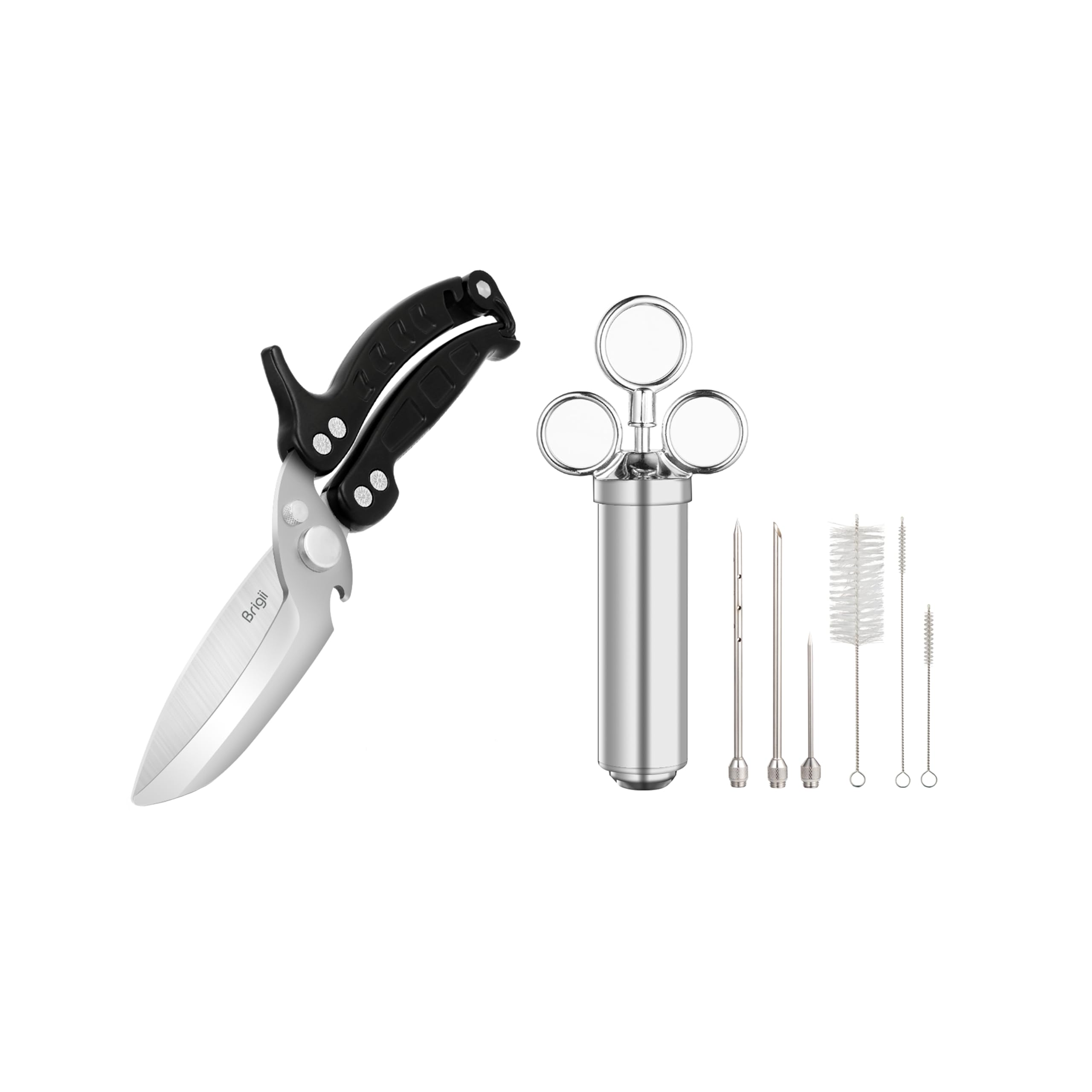 Brigii Kitchen Shear & Meat Injector Syringe