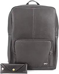 Mochila De Couro Legítimo Bolsa para Notebook Executiva Slim