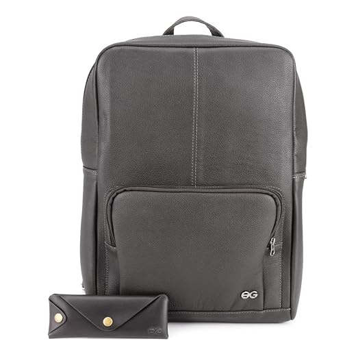 Mochila De Couro Legítimo Bolsa para Notebook Executiva Slim