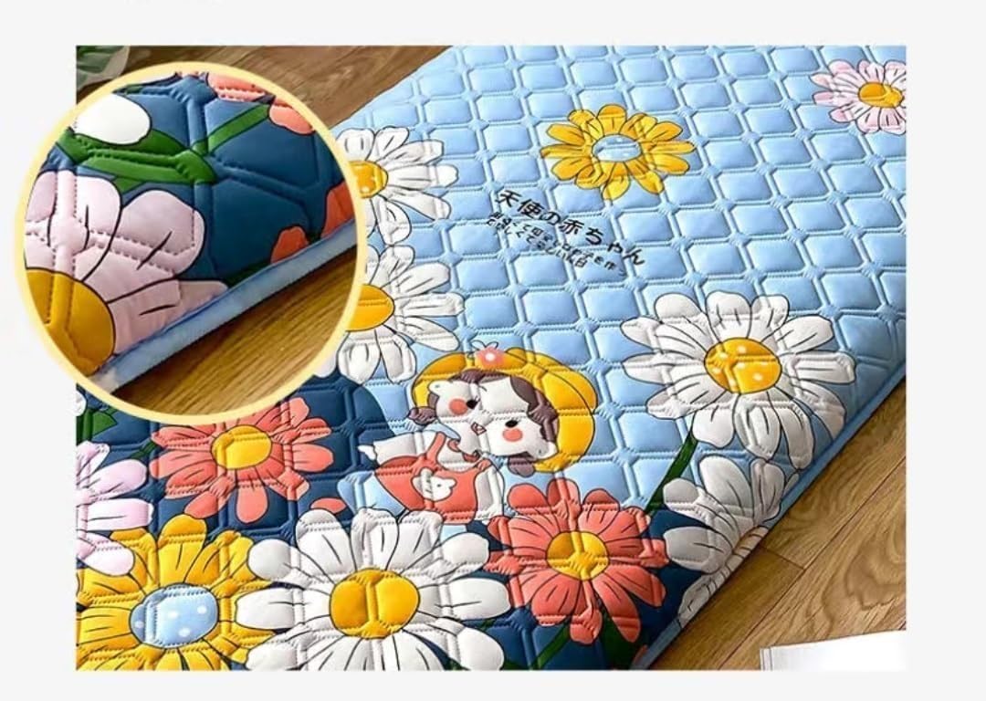 Matelas Pliable Tatami Matelas Futon Japonais Portable, Tapis De Sol Tatami Simple, Matelas De Camping Pliable, Matelas De Couchage De Camping for Enfants, Voyage en Voiture(G Type,90x190cm)