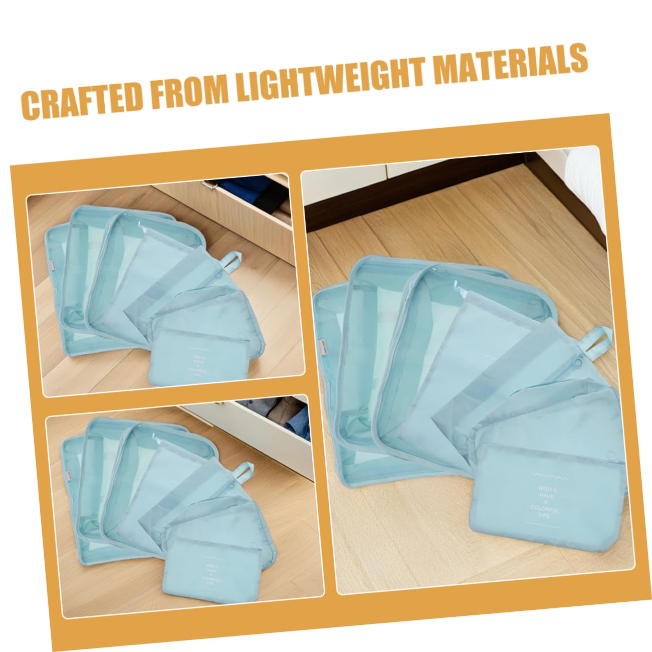COLLBATH Set 14 Pezzi Cubi Organizzatori Valigia da Viaggio Oxford, Leggero e Multicomparto, Compressore per Abbigliamento e Borsa Toilette, per Viaggi di Lavoro e Vacanze Lunghe