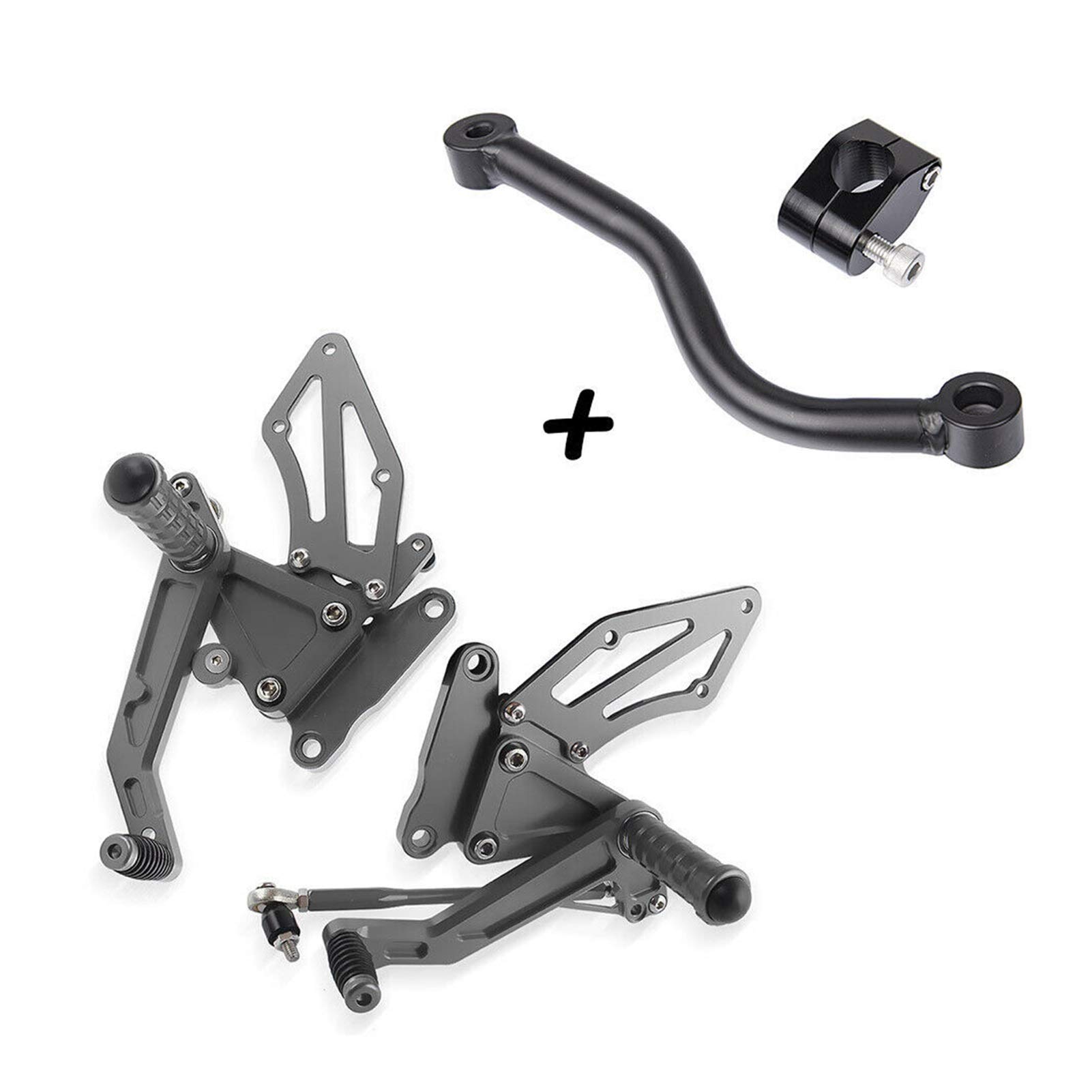 Reposapiés trasero for motocicleta, reposapiés for pasajero, pedal, estribera trasera, juego + soporte de montaje, for, G310R