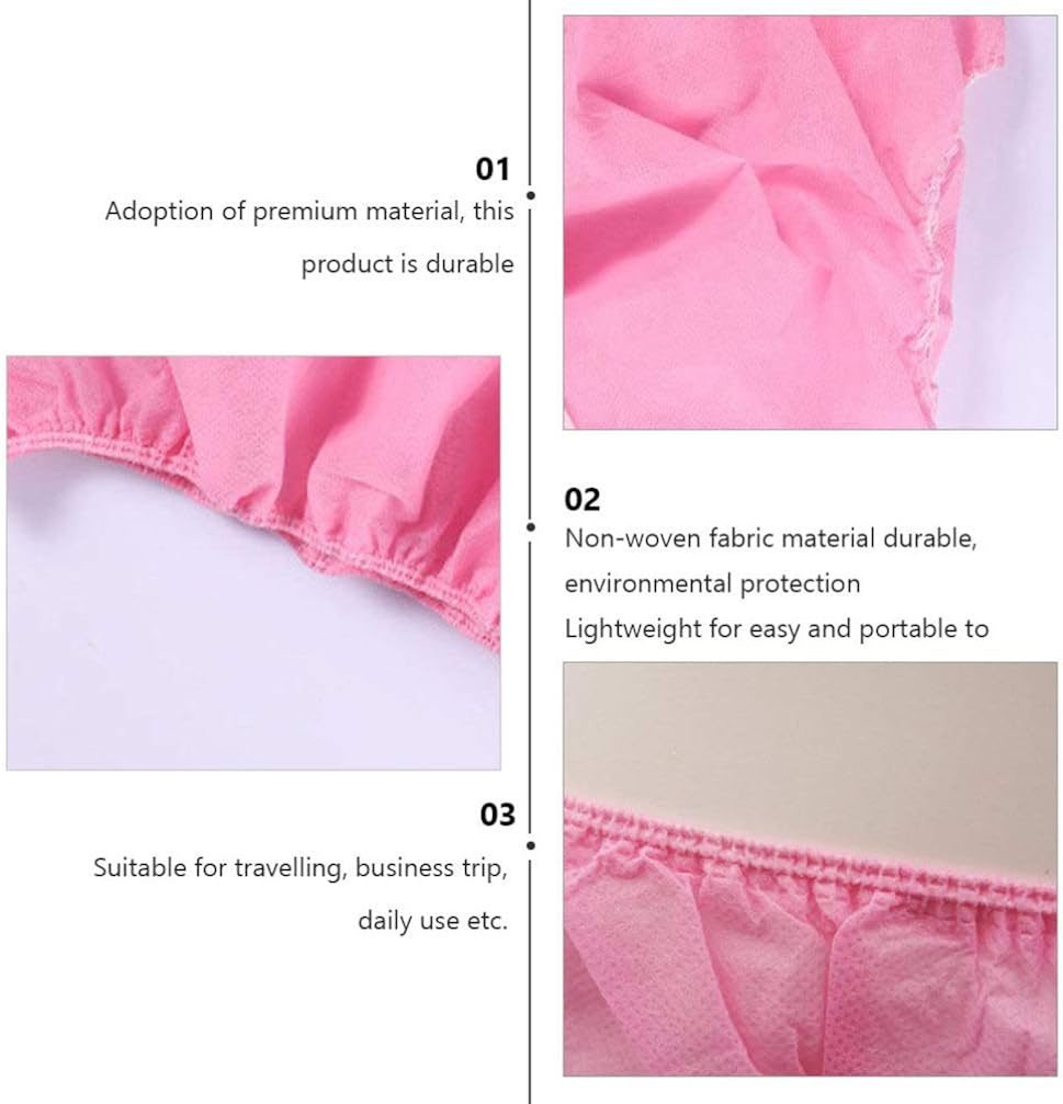 Miniatura 5 de GALPADA 50 piezas de ropa interior desechable no tejida para mujer, ropa interior desechable para mujer, ropa interior de viaje para incontinencia