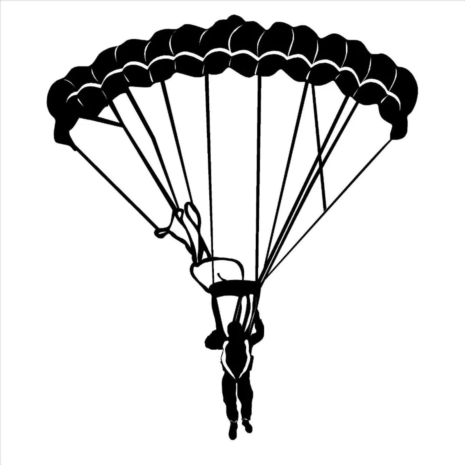 WEIMEIJIE Parachutist Extreme Sports Vinyl Wall Stickers for Children's Rooms, Boys' Bedrooms, Kindergarten Decals