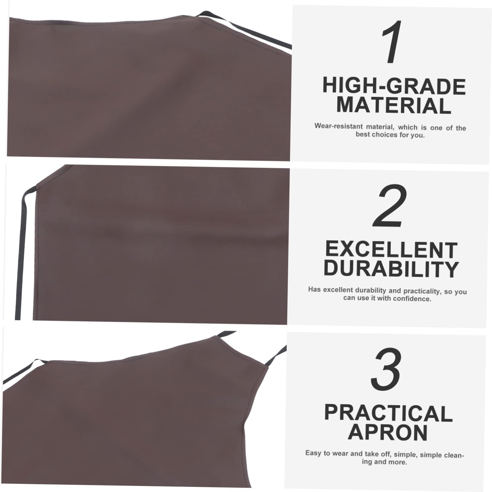 NAMOARLY Elegant Waterproof Apron for Cooking Multi-purpose Kitchen Industrial Wear-resistant Waitress Apron