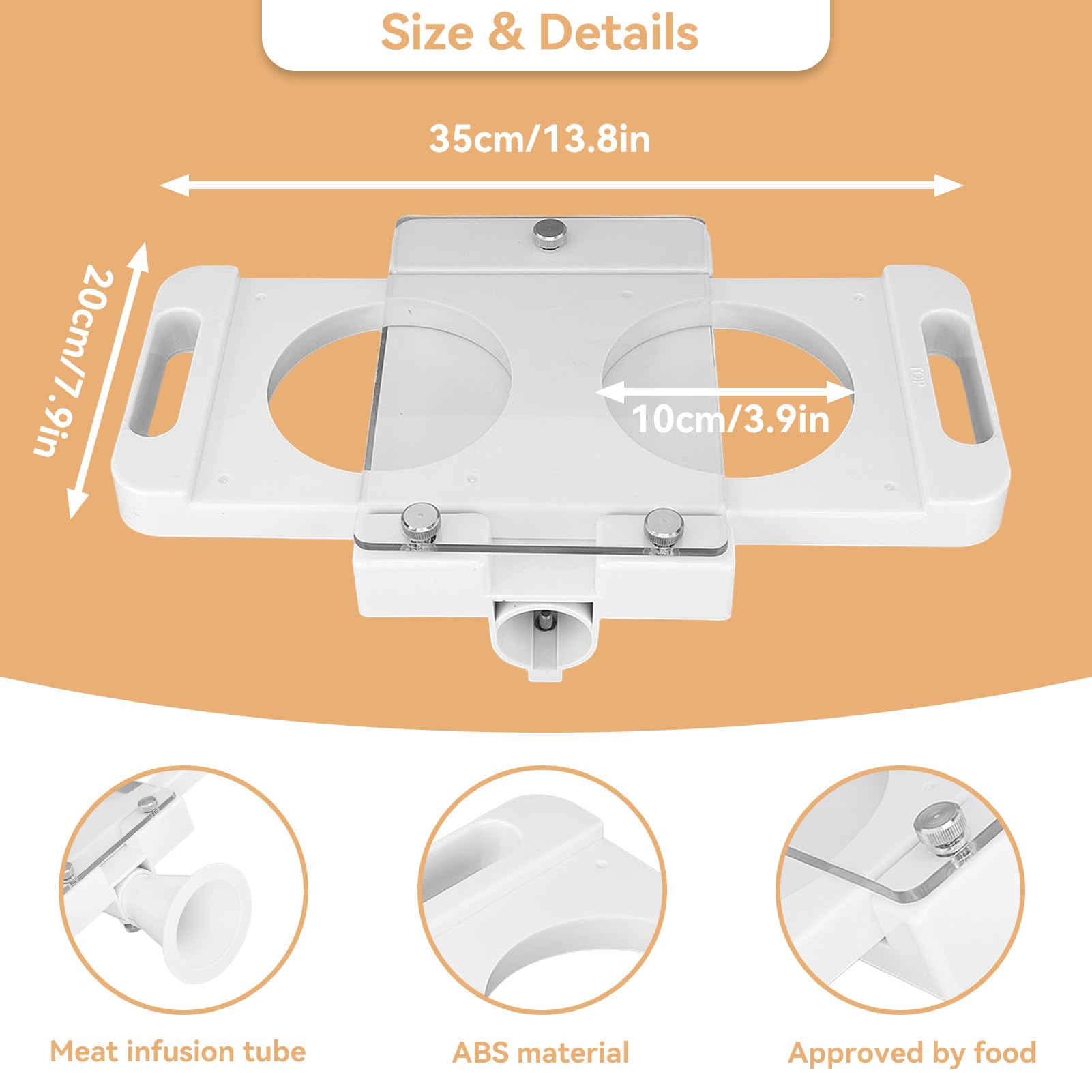 Macchina per la pressatura di hamburger, macchina automatica per hamburger con 5 tubi adattatori, pressa per hamburger fatti in casa per riempire salsicce e carne