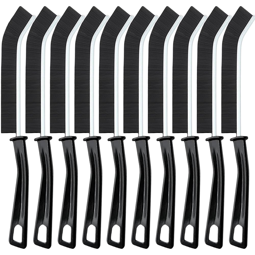 PXIRQ 10-Pack Crevice Cleaning Brush - 23cm Long Strip Hard Bristle Gap Cleaner for Kitchen, Window, Toilet, Small Spaces Corner Use - Perfect for