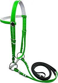 simhoa Rédea de cavalo com corda de chumbo, equipamento equestre, cabresto de corda para aula de adestramento e trilha