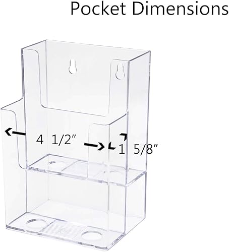 Miniatura 4 de Deflecto 77201 Portarretratos extra profundo con parte trasera plana multicompartimento, 4-12w x 3-34d x 7h, transparente