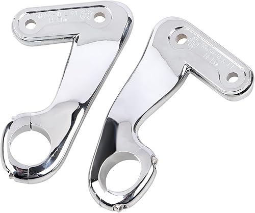 Kit de montaje de soporte de carenado de aleación de zinc frontal cromado compatible con Harley Road Glide Ultra FLTRU CVO Custom FLTRXSE 2010-2013