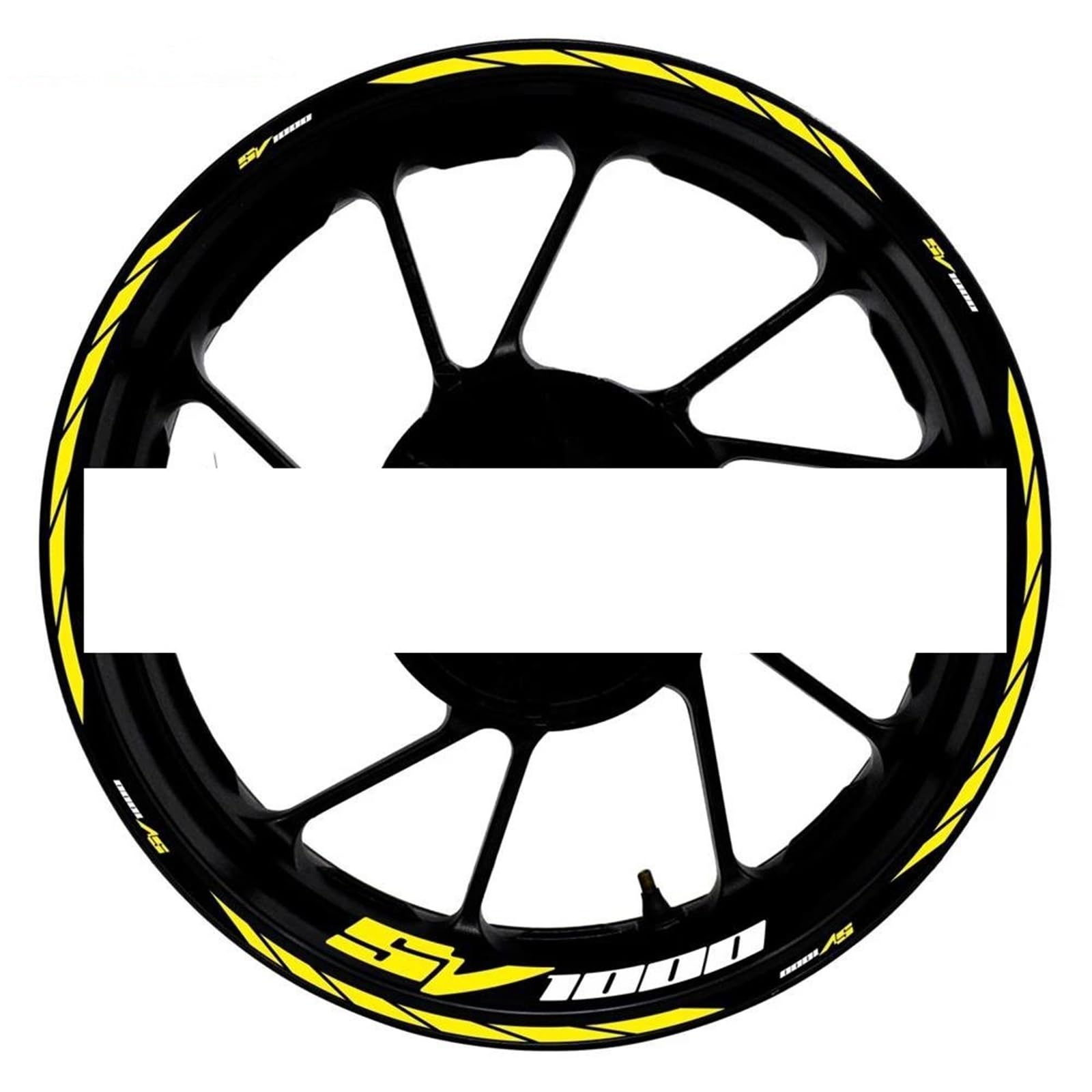 Motorcycle Accessories Reflective Rim Edge Stripes Wheel Stickers for Suzuki SV1000 SV 1000(Style 2)