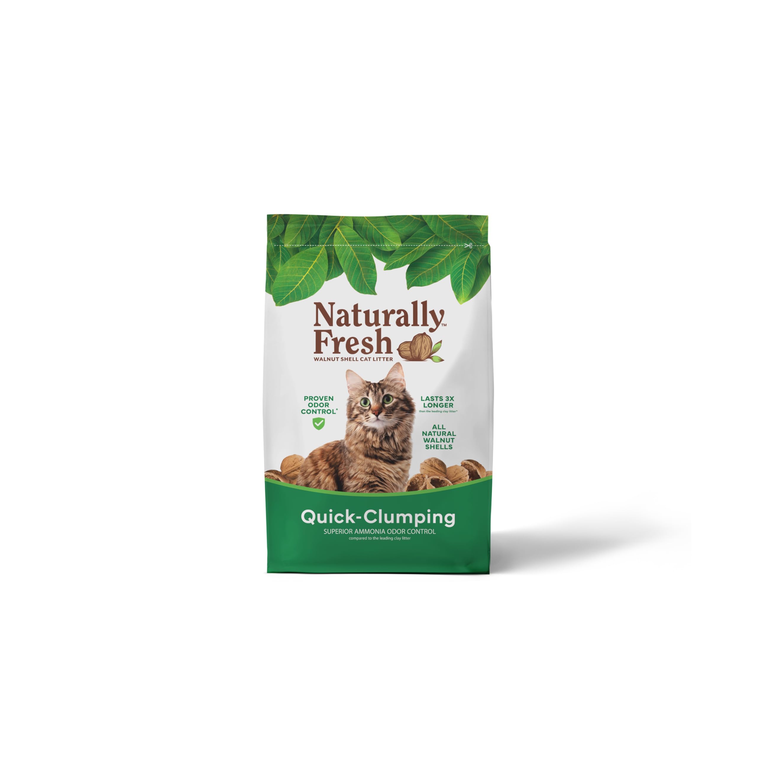Naturally Fresh Cat Litter Made from Walnut Shells, Quick-Clumpin...