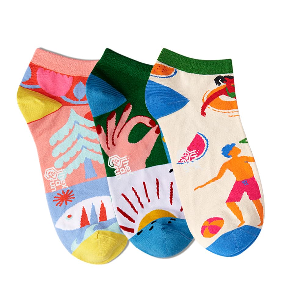 Unisex Ankle Length Socks - 100% Organic Pure Soft Cotton | Designer & Trendy Socks | Suitable for Daily Use | Airy Comfort | Free Size | Soft On Skin-image-33