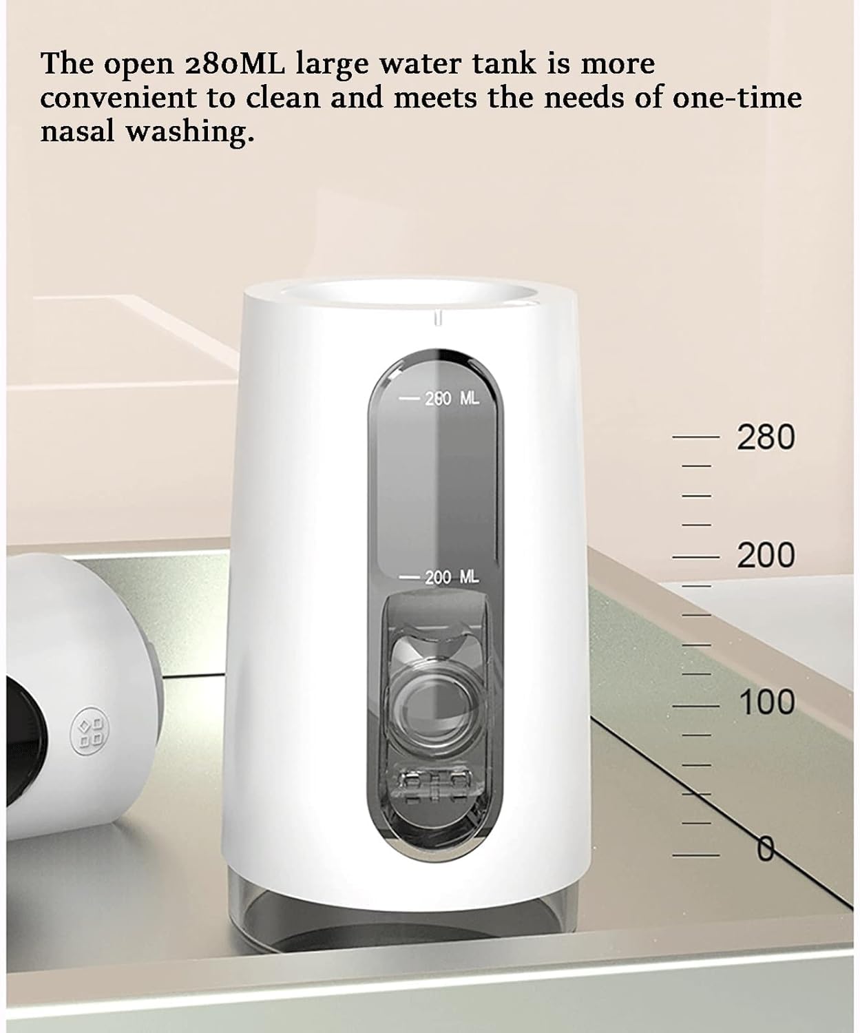 Kit per risciacquo sinusale, Neti Pot Elettrico, risciacquo nasale Portatile a impulsi Kit per risciacquo sinusale Display Intelligente OLED Sistema di Lavaggio nasale per irrigazi