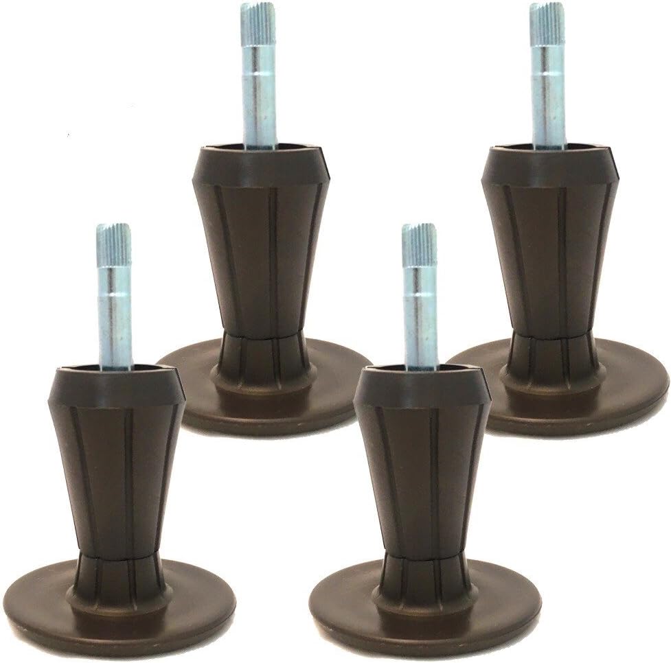 Home Paradise Steel Stem Plastic Bed Frame Feet Sturdy