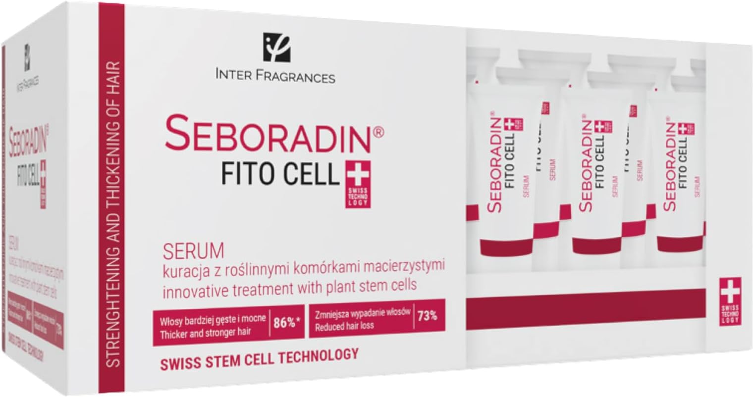SEBORADIN FITO CELL Hair Serum - Swiss Technology Stem Cells, Phytocelltec Malus Domestica for Stronger Hair & Scalp Treatment