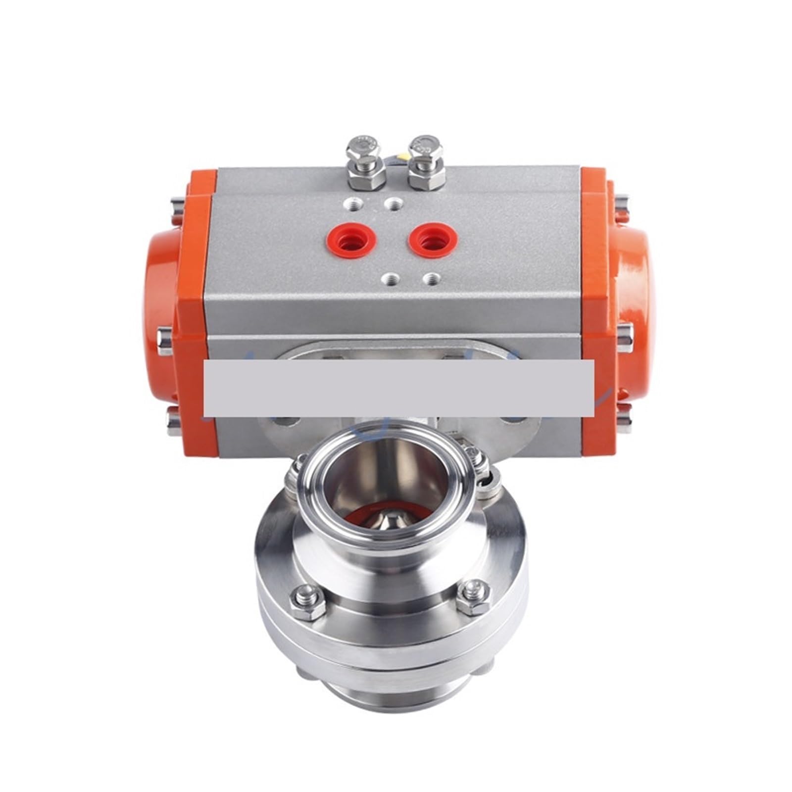 BALYDLUL 2-1/2" Stainless Steel 304 Tri Clamp OD 77MM Silicone Pneumatic Sanitary Butterfly Valve