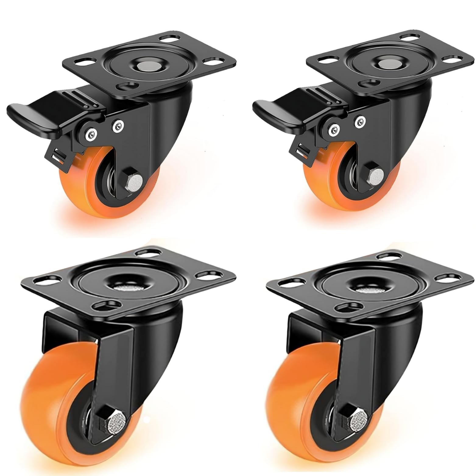 C.S. ENTERPRISES 360 Degrees Moving Caster Wheel with Bearing for furniture, Table, Trolley, Sofa, Bed, moving Heavy Duty