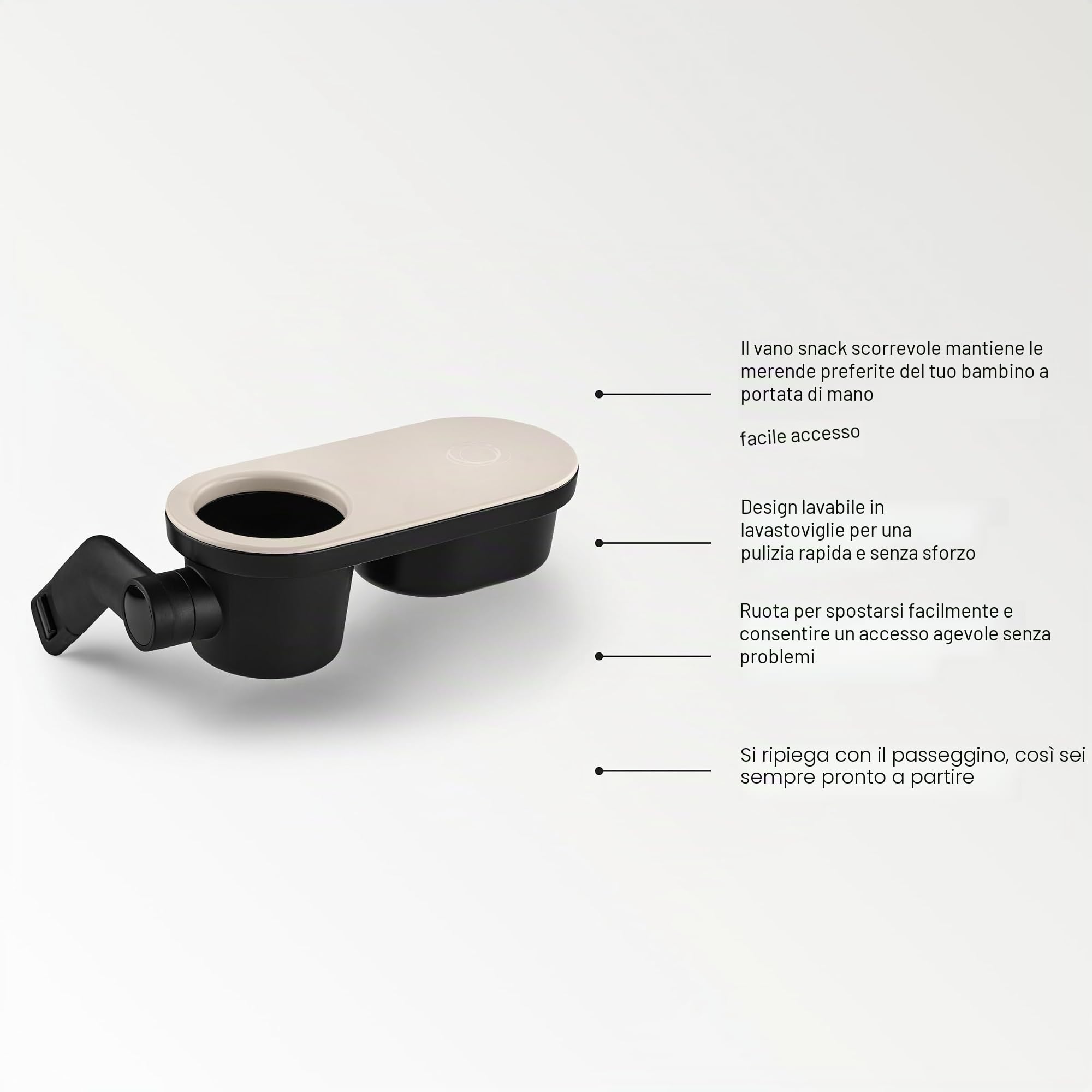 Bugaboo Vassoio, per alimenti e bevande, compatibile con passeggini Bugaboo