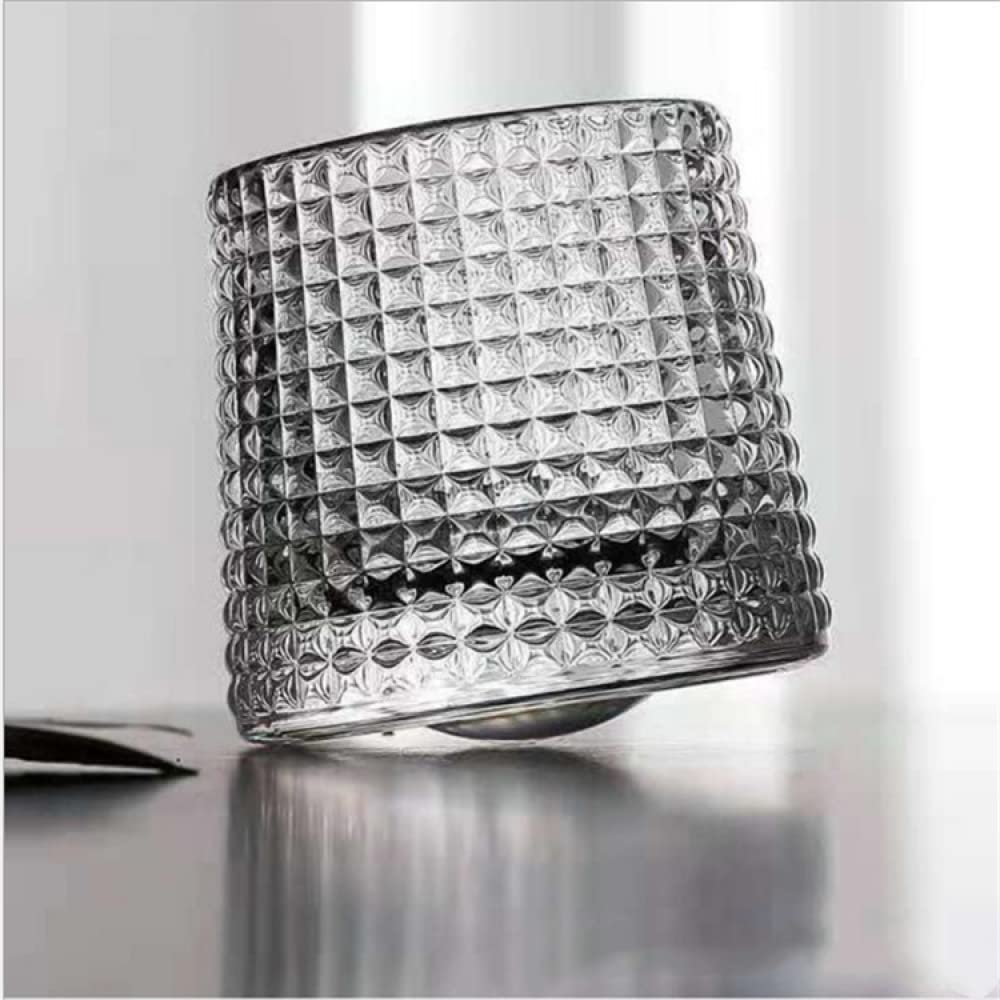 Verres à whisky en cristal 5 OZ lot de 3, verres à l'ancienne rotatifs, verre de bar Tumbler Rocks pour boire du bourbon, du scotch, des cocktails, du cognac