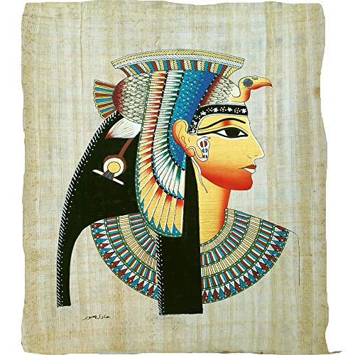 Papyrus original de Cléopâtre peint à la main pour créer une ambiance égyptienne