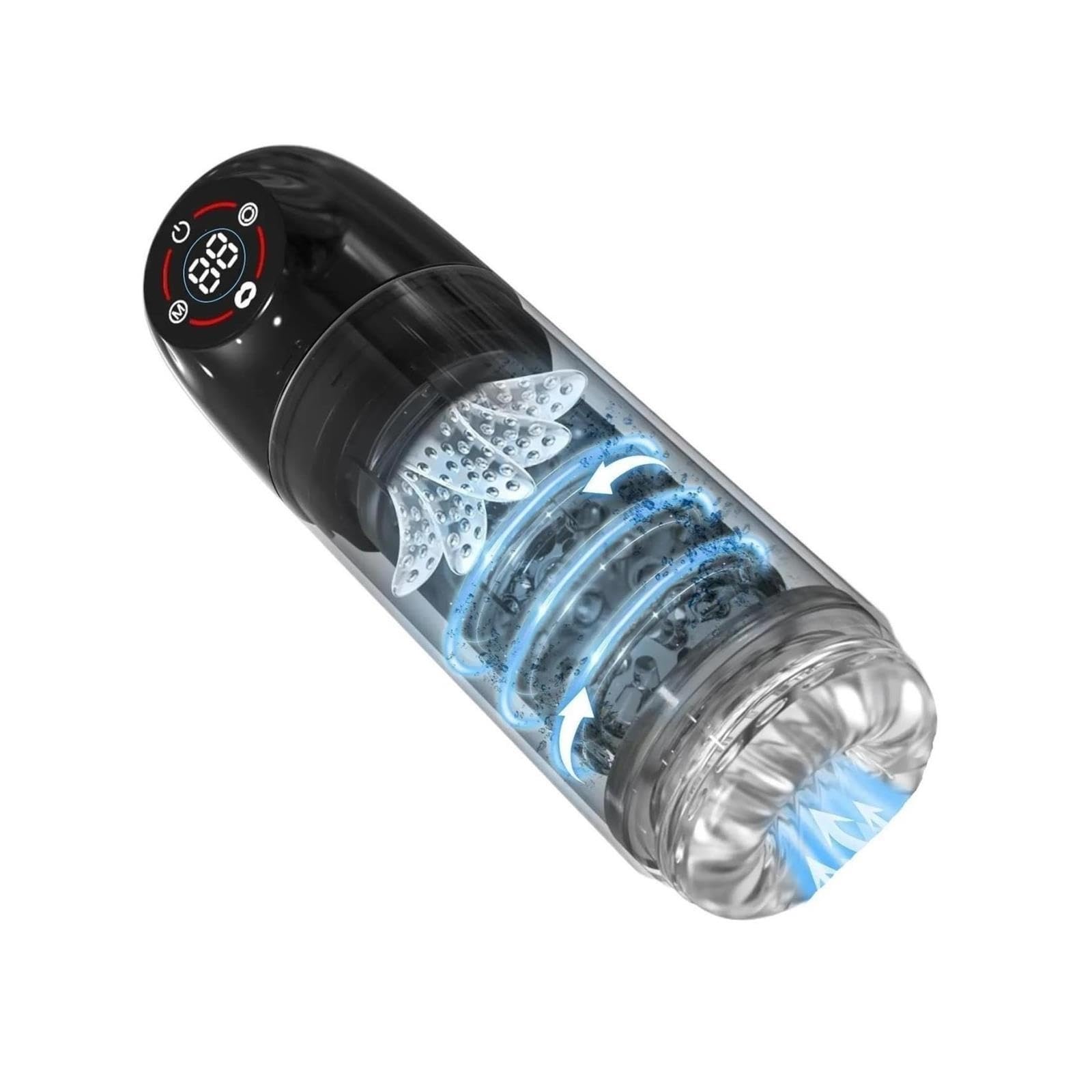3-in-1 LCD elektrischer Personal-Massager, 7 Modi, USB-aufladbar