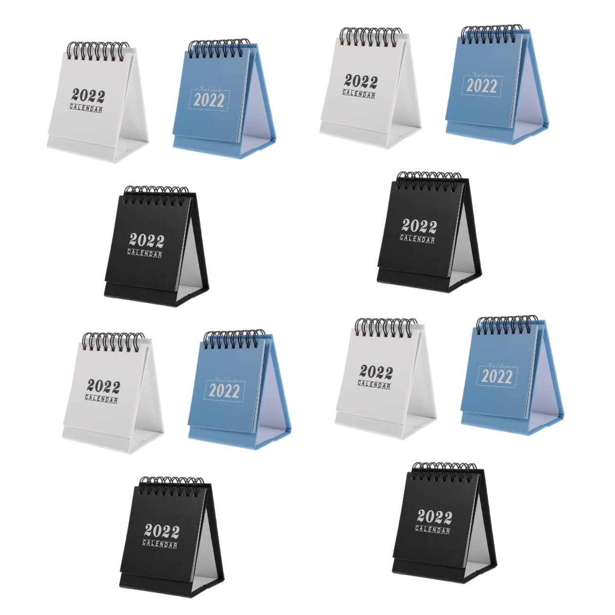 Tofficu 12pezzi Calendario Da Tavolo Varie Colorazioni Planner Per Ufficio e Casa Design Elegante e Funzionale Per Organizzazione e Programmazione Attività Materiale Resistente e Stabile