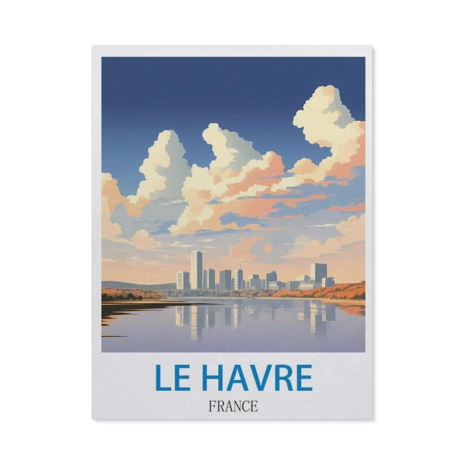 BEAYODKP 5D Diamond Painting Set for Adults and Children，Le Havre France