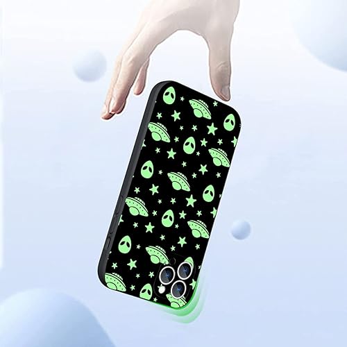 Miniatura 3 de Funda compatible con iPhone 14 Pro, misterioso alienígena ovni para iPhone, protección contra caídas, delgada, a prueba de golpes, funda de TPU para