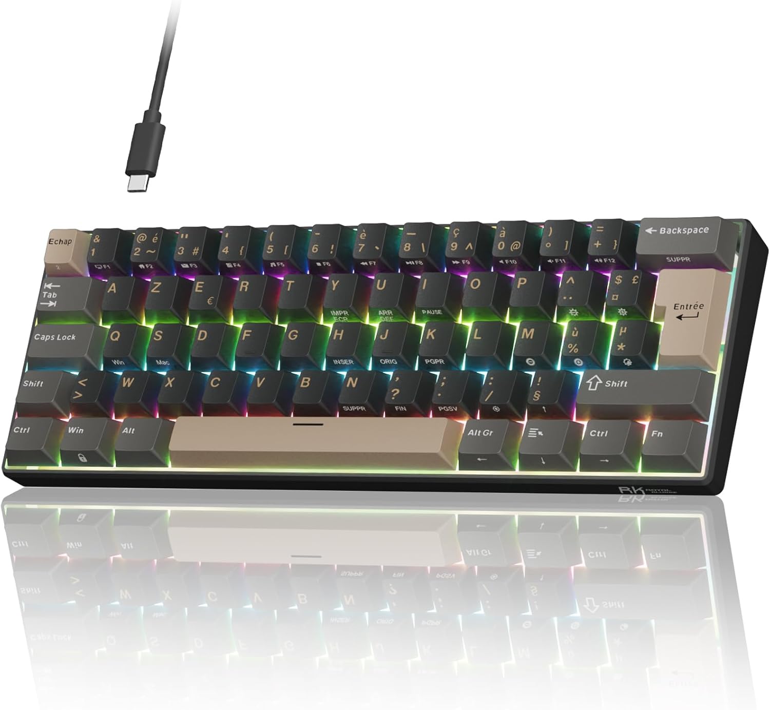 RK ROYAL KLUDGE  Clavier magnétique AZERTY Filaire