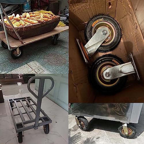 Roulette industrielle robuste pivotante en caoutchouc lot de 4 - 7