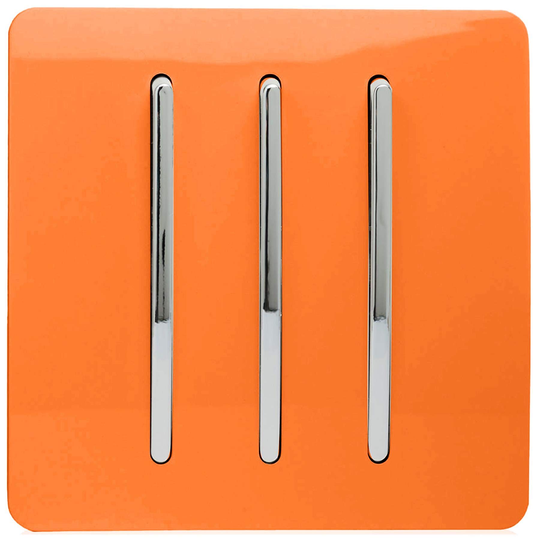 Trendi ART-SS9GO Interrupteur Mural électrique 3 Voies Intermédiaire 240 V Sans Vis En Plastique Brillant 10 A Chromé Doré Champagne