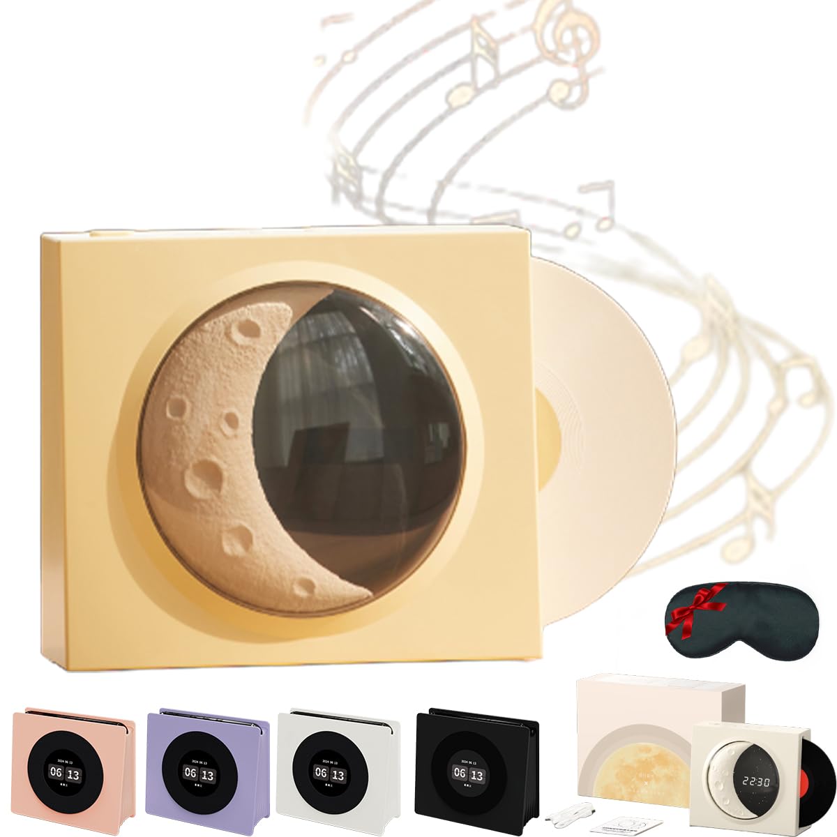 Takoo - Máquina de sonido portátil 3 en 1 con ruido blanco, máquina de sonido portátil, efectos de sonido naturales, máquina de sonido portátil para dormir, temporizador de sueño de luces nocturnas,