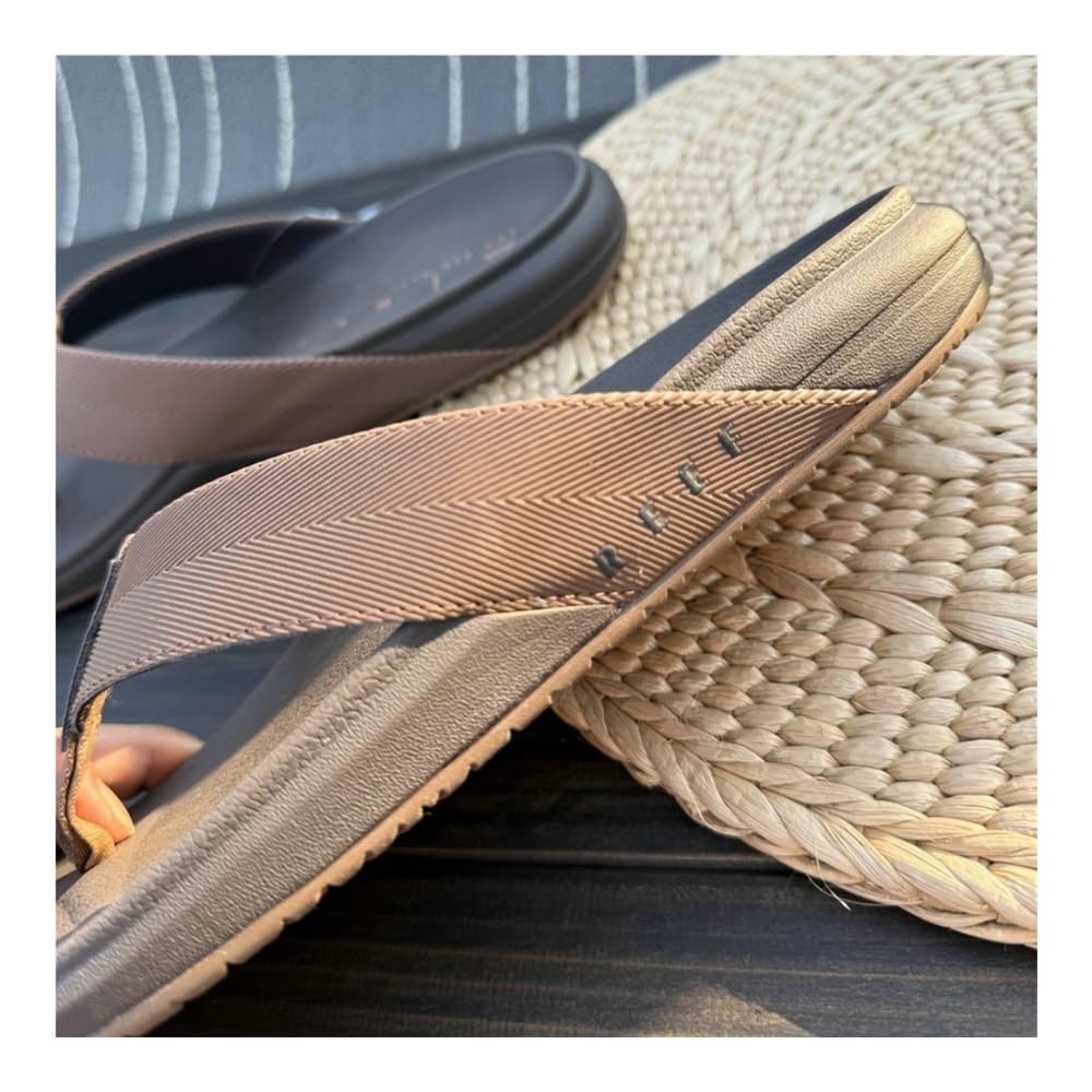 Sandalias, Sandalias de Tiras Suaves y Antideslizantes for Hombre - Chanclas de Playa de Verano Zapatos de Ducha(Brown,42 EU)