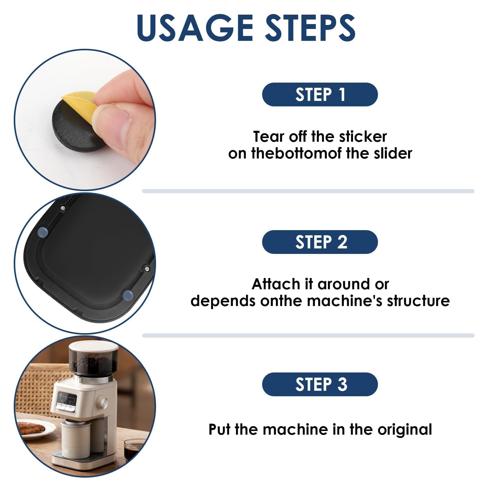 Feltrini In Teflon Autoadesivi - Set 16 Pezzi Ø20mm, Per Spostare Mobili Su Pavimenti Delicati
