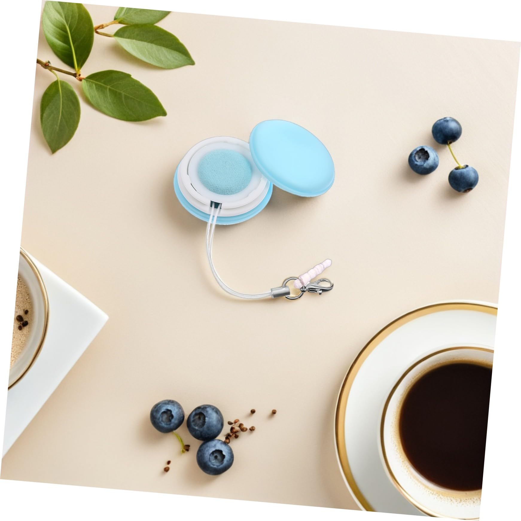 Pantalla de Teléfono Móvil Limpiador de Pantalla Doble Cara Macaron, Tela de Limpieza de Silicona y PP, 4 Unidades con Cordón