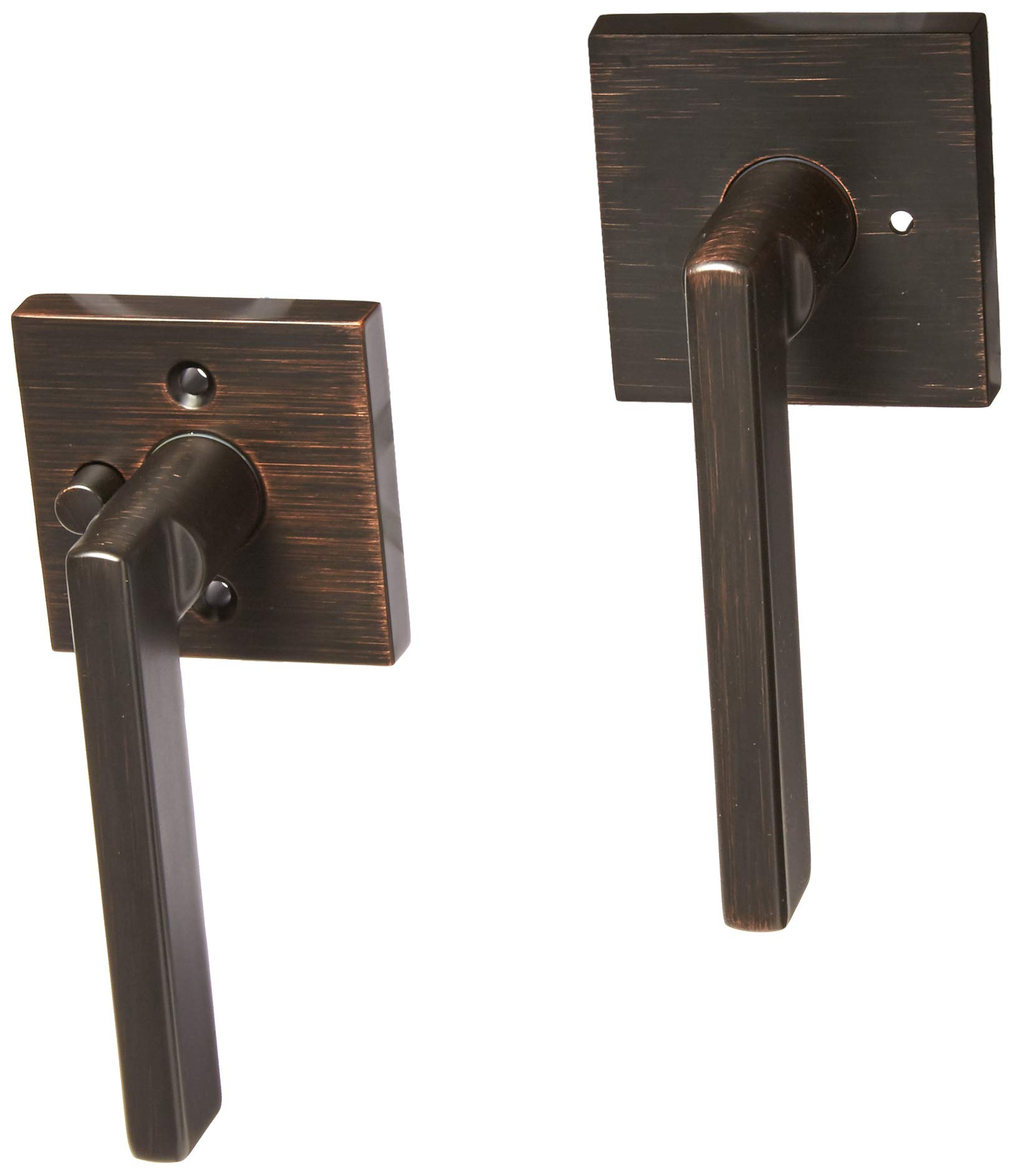 Kwikset 91550-006 Venetian Bronze Halifax Square Bed/Bath Privacy