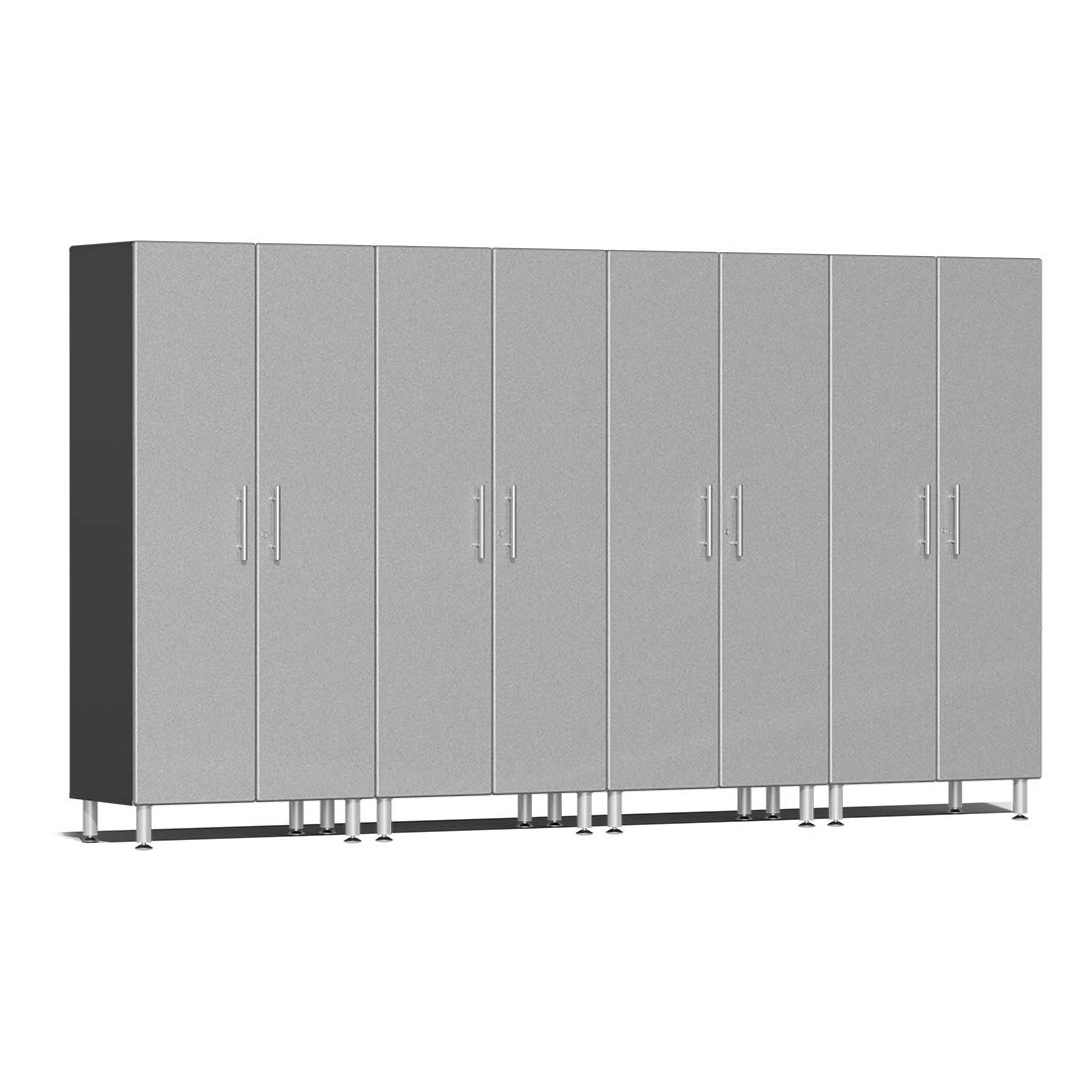 Ulti-Mate UG22640S 4-Piece Tall Garage Cabinet Kit in Stardust Silver Metallic