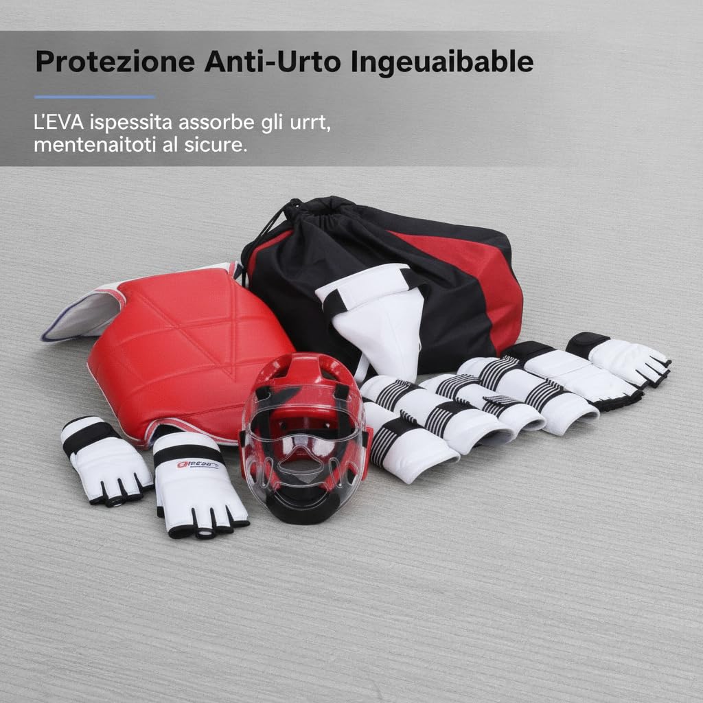 Harilla Protection Complète pour Femme Comprenant Casque Coquille et Protège Tibias pour Pratique Quotidienne et Sparring