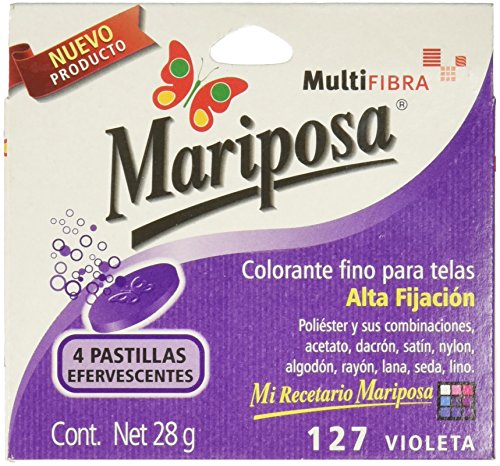 El Mejor Listado de Pastillas para Teñir Ropa al mejor precio. 47 Mariposa Colorante para Ropa, Pastillas de color Violeta Numero 127, 28 g