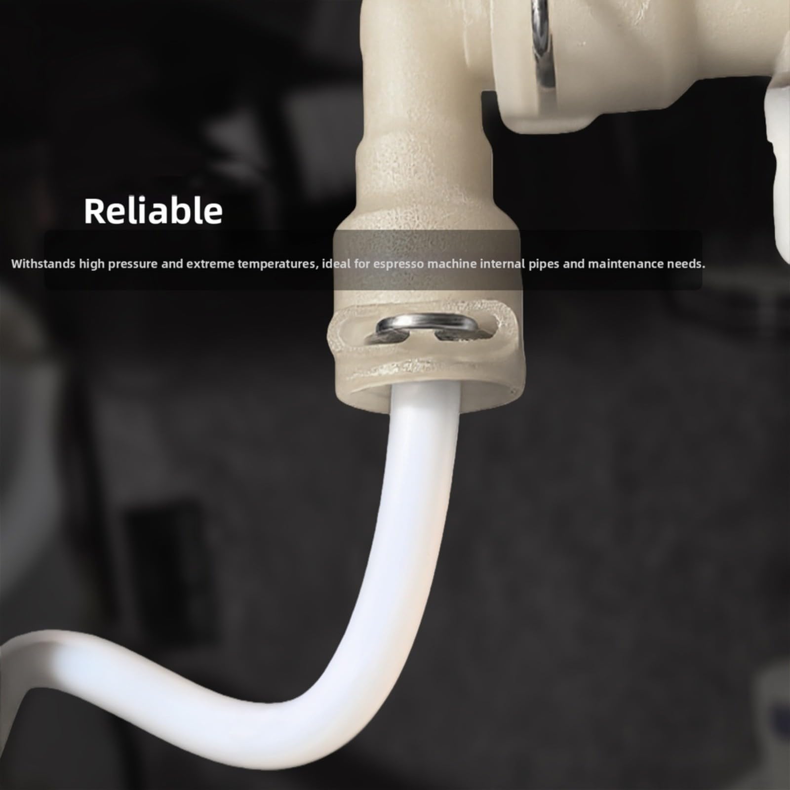 Tubo in acciaio inossidabile per macchina da espresso, ID2 x OD4 mm, tubo ad alta pressione per macchina da caffè, tubo di ricambio flessibile senza attrezzi (150/200/300 mm) (150 mm)