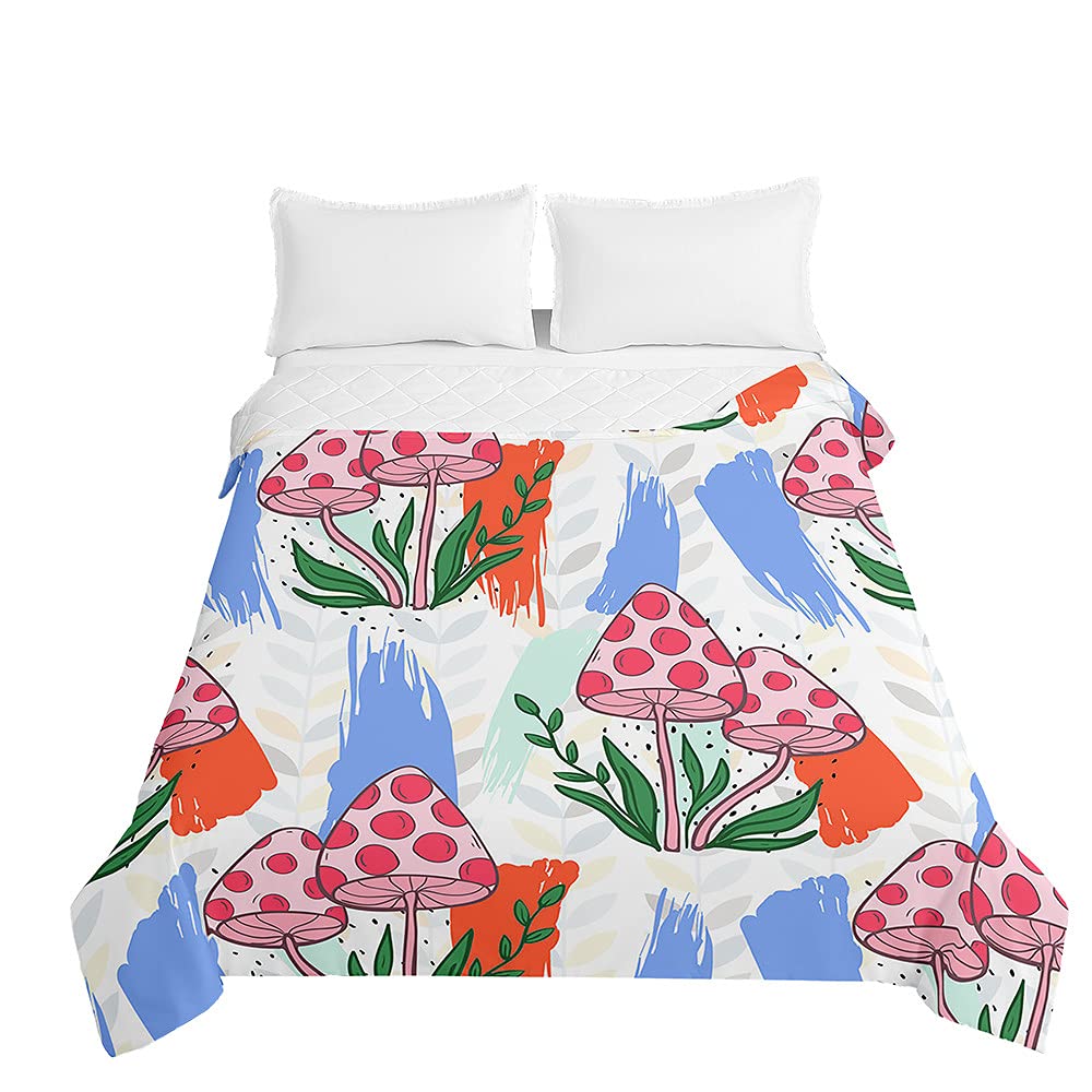 Couvre-lit matelassée 3D jeté de lit dessus de lit réversible