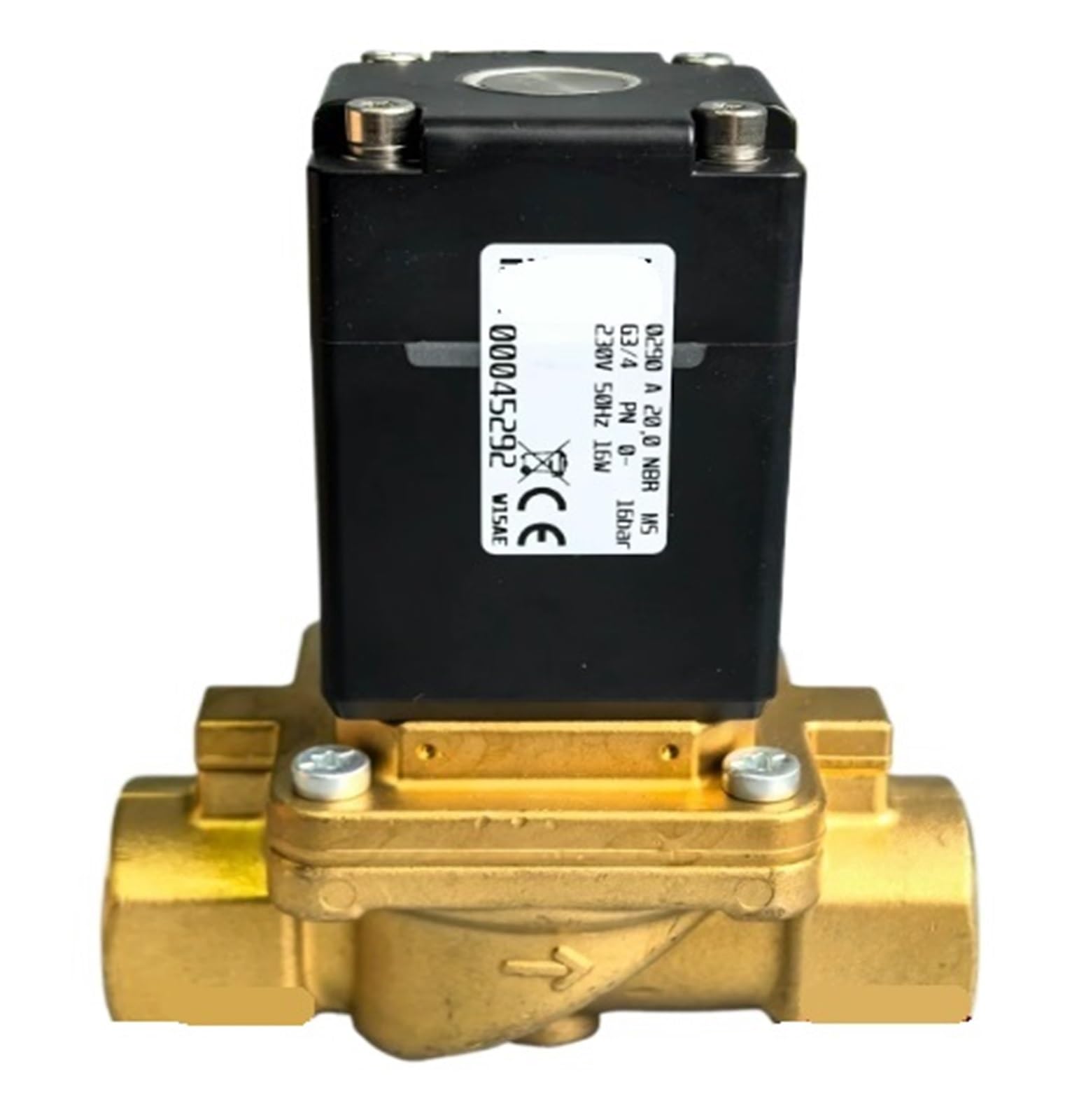 ZVQYSGIW Solenoid Valve 0290 A 20.0 G3/4 230VAC 50Hz 16W 00045292