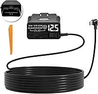 Binyoansm OBD2 to USB-C Dash Cam Power Cable: Plug & Play Hardwire Kit, 4-Level Low Voltage Protection, LED Voltmeter, 11.5ft for Parking Mode