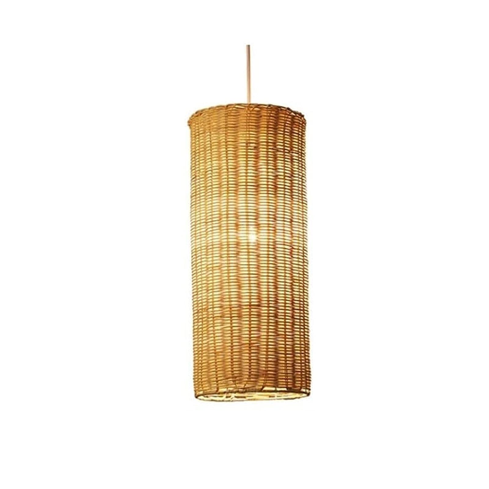 Luxurious Chandelier Chandeliers,Japanese-Style Cylindrical Handmade Lampshade Ceiling Shade, Teahouse Dining Room Chandelier, Tropical DIY Wicker Lamp Shades Weave Hanging Light E27 Good Made in