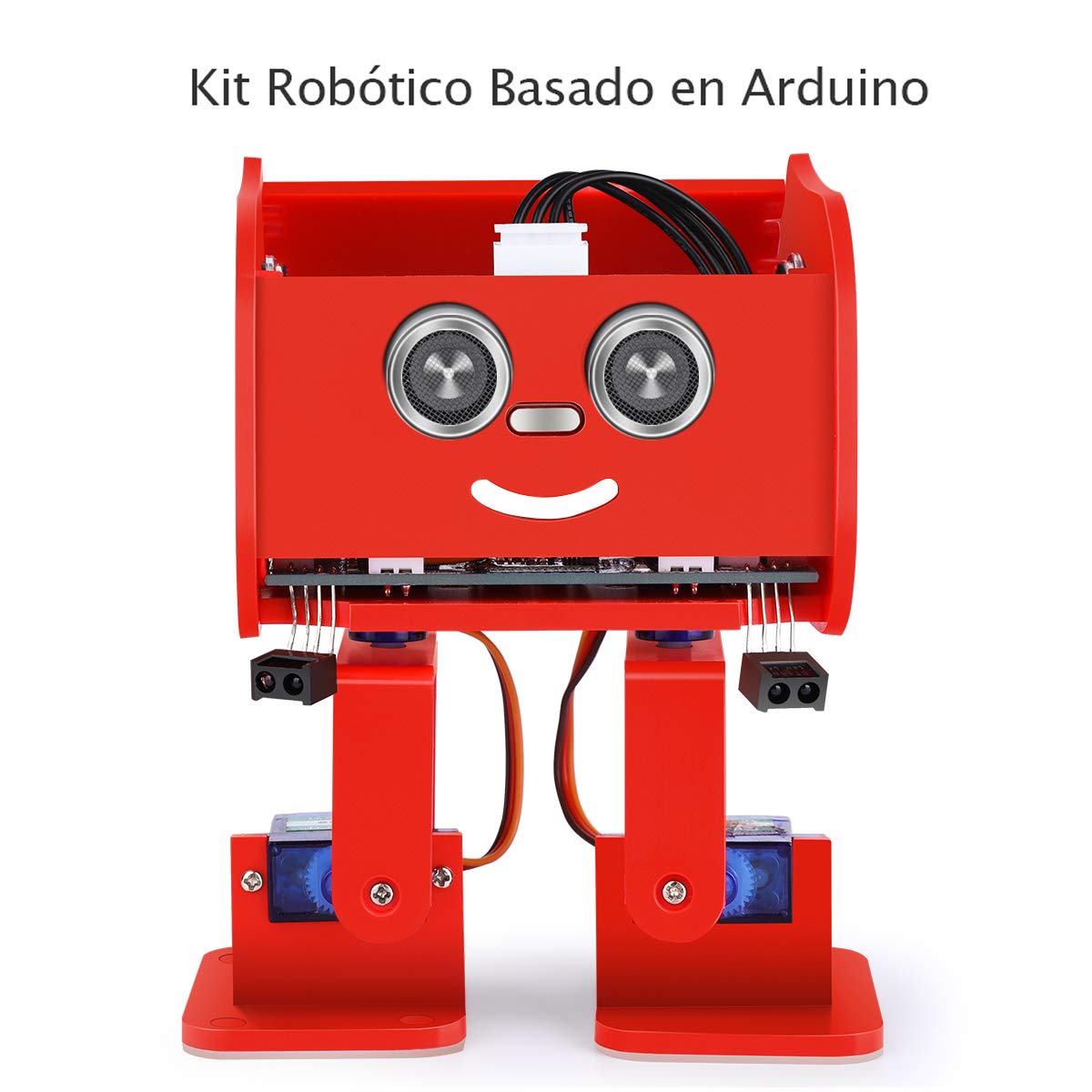 ELEGOO Penguin BOT Robot Biped Rojo Compatible con Arduino IDE | Proyecto con Tutorial de Ensamblaje, Kit Stem para Aficionados, Juguetes Stem para Niños y Adultos Versión 2.0
