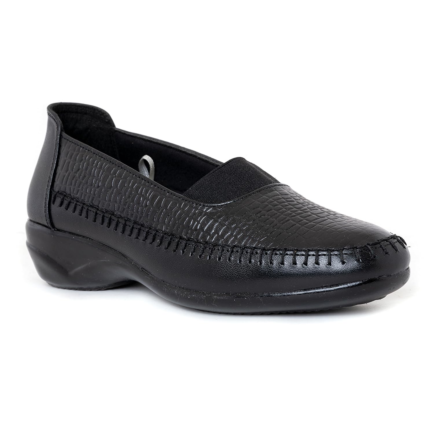 Khadims Black Leather Loafers Casual Shoe for Women (2593276) (B0CLJ88ZCG) Amazon Price History, Amazon Price Tracker