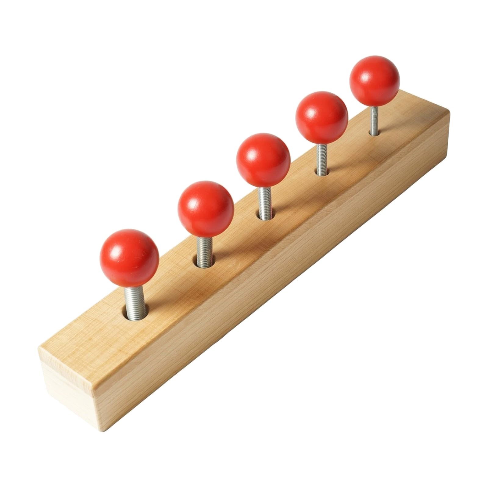 Tavola con Viti in Legno Interattivo Gioco con Manopole e Aste Filettate Durevole Busy Board per Scuola Parentale